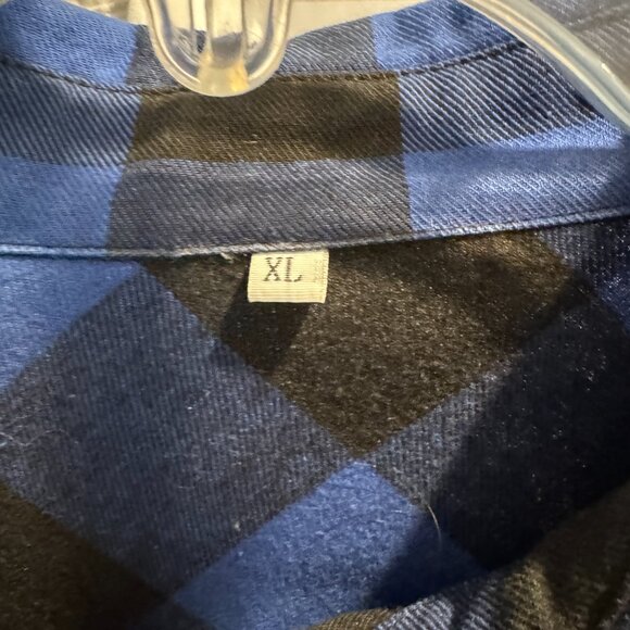 Plaid blue and black high low dress - Picture 7 of 7